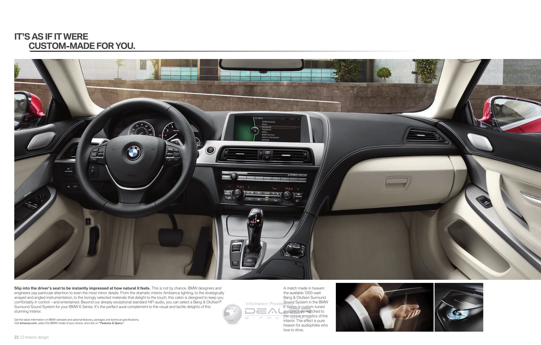 2012 BMW 6-Series Brochure Page 26